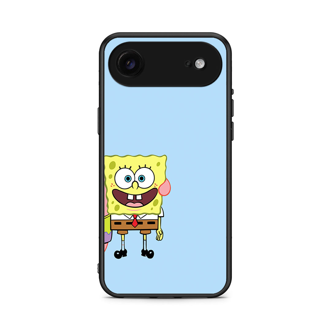 iPhone 17 Air Friends Bob θήκη από τη Smartfits με σχέδιο στο πίσω μέρος και μαύρο περίβλημα | Smartphone case with colorful back and black bezels by Smartfits