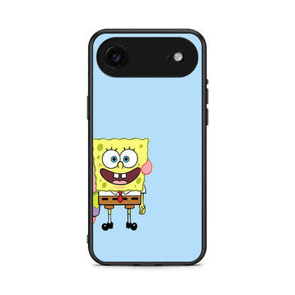 iPhone 17 Air Friends Bob θήκη από τη Smartfits με σχέδιο στο πίσω μέρος και μαύρο περίβλημα | Smartphone case with colorful back and black bezels by Smartfits