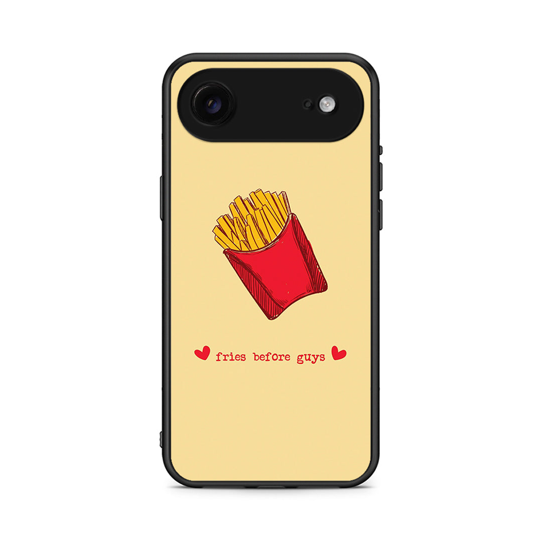 iPhone 17 Air Fries Before Guys Θήκη Αγίου Βαλεντίνου από τη Smartfits με σχέδιο στο πίσω μέρος και μαύρο περίβλημα | Smartphone case with colorful back and black bezels by Smartfits