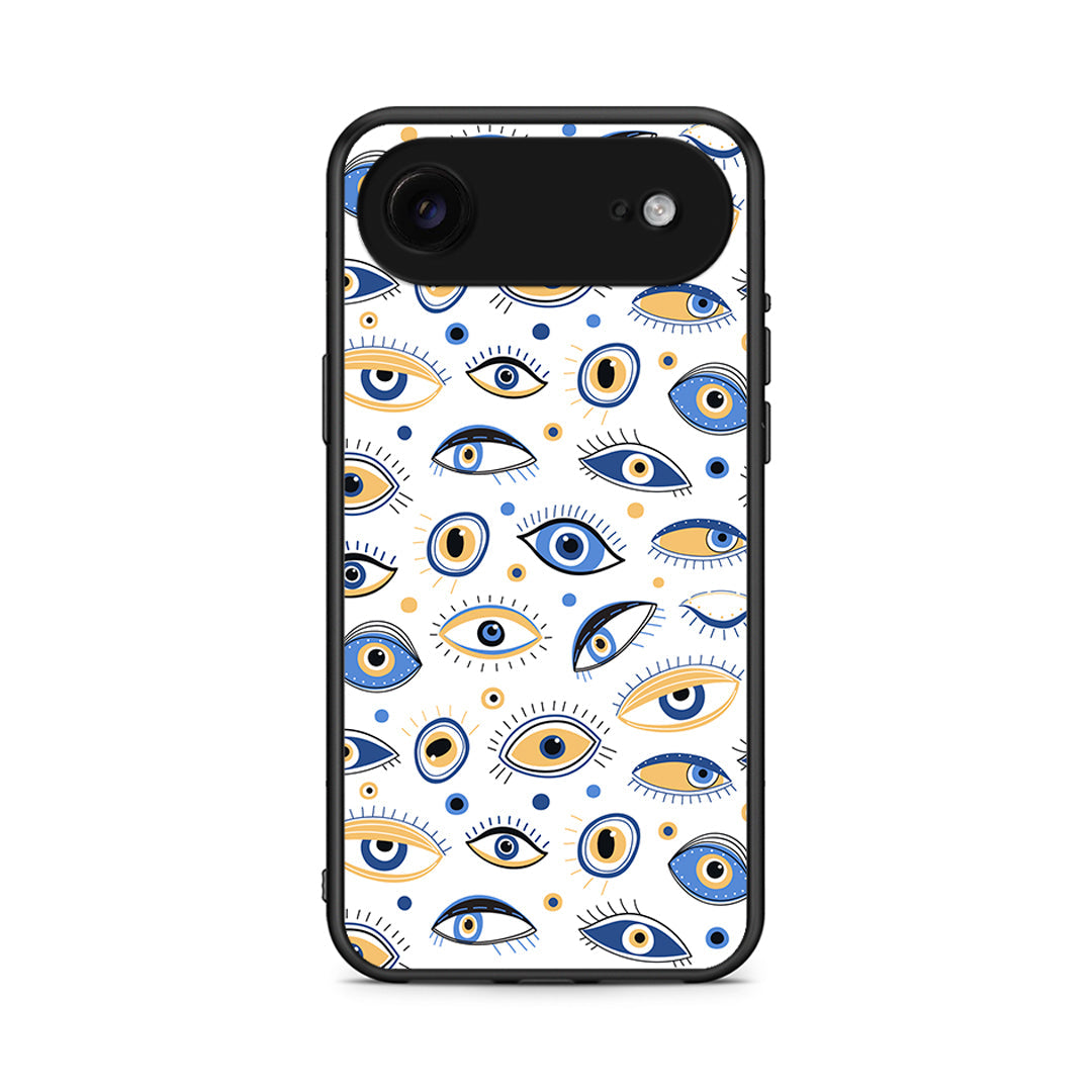 iPhone 17 Air Ftou Ftou θήκη από τη Smartfits με σχέδιο στο πίσω μέρος και μαύρο περίβλημα | Smartphone case with colorful back and black bezels by Smartfits