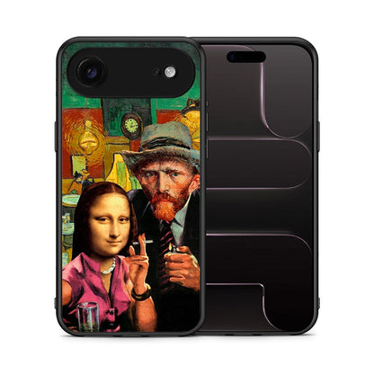 Θήκη iPhone 17 Air Funny Art από τη Smartfits με σχέδιο στο πίσω μέρος και μαύρο περίβλημα | iPhone 17 Air Funny Art case with colorful back and black bezels