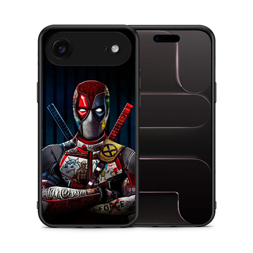 Θήκη iPhone 17 Air Funny Guy από τη Smartfits με σχέδιο στο πίσω μέρος και μαύρο περίβλημα | iPhone 17 Air Funny Guy case with colorful back and black bezels