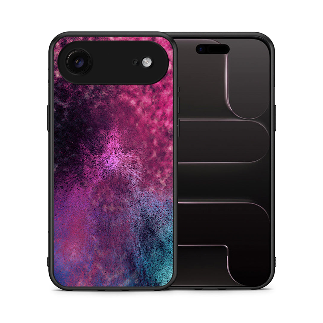 Θήκη iPhone 17 Air Aurora Galaxy από τη Smartfits με σχέδιο στο πίσω μέρος και μαύρο περίβλημα | iPhone 17 Air Aurora Galaxy case with colorful back and black bezels