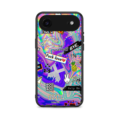 iPhone 17 Air Game Over θήκη από τη Smartfits με σχέδιο στο πίσω μέρος και μαύρο περίβλημα | Smartphone case with colorful back and black bezels by Smartfits