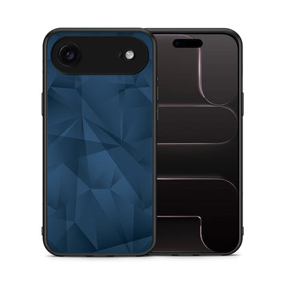 Θήκη iPhone 17 Air Blue Abstract Geometric από τη Smartfits με σχέδιο στο πίσω μέρος και μαύρο περίβλημα | iPhone 17 Air Blue Abstract Geometric case with colorful back and black bezels