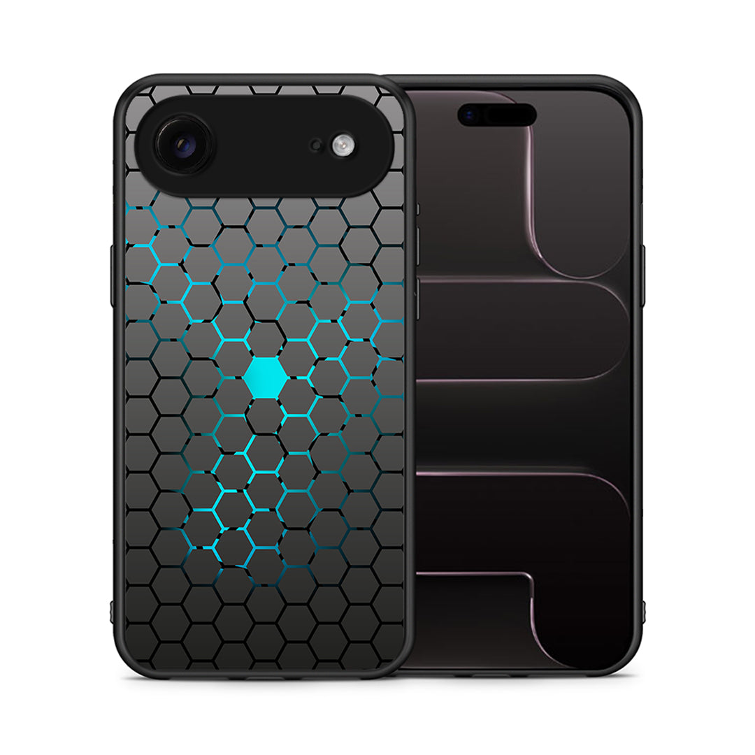 Θήκη iPhone 17 Air Hexagonal Geometric από τη Smartfits με σχέδιο στο πίσω μέρος και μαύρο περίβλημα | iPhone 17 Air Hexagonal Geometric case with colorful back and black bezels