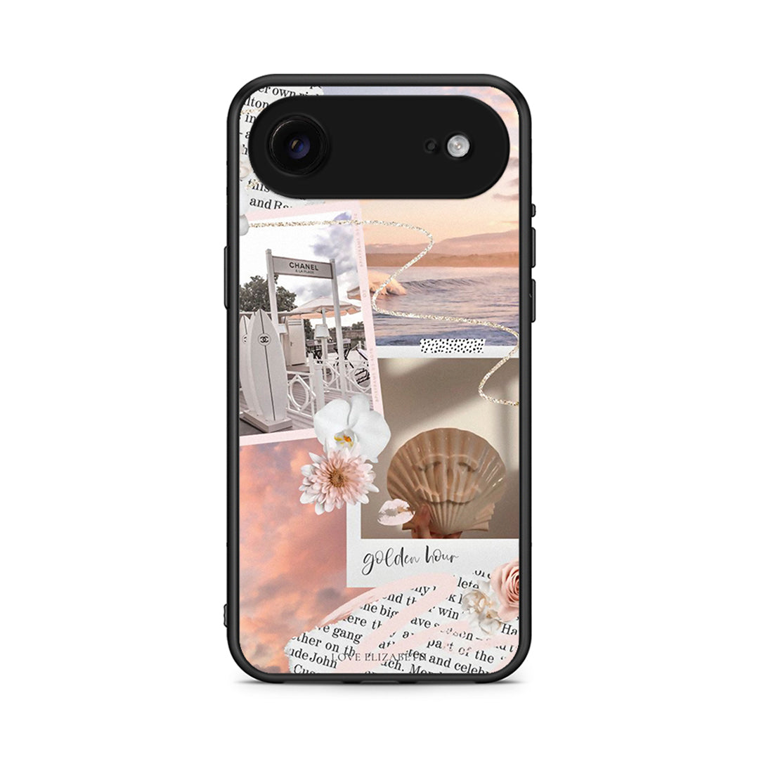 iPhone 17 Air Golden Hour Θήκη Αγίου Βαλεντίνου από τη Smartfits με σχέδιο στο πίσω μέρος και μαύρο περίβλημα | Smartphone case with colorful back and black bezels by Smartfits