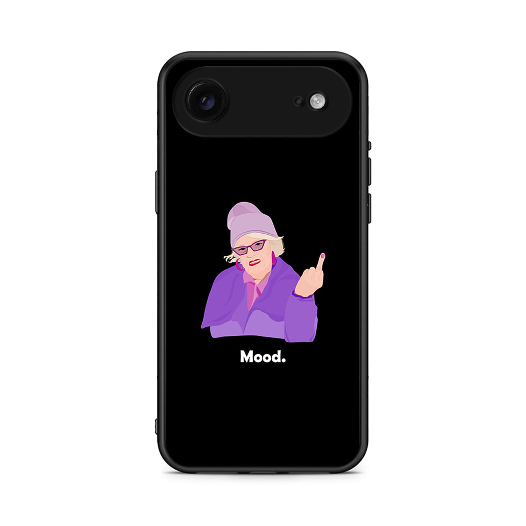 iPhone 17 Air Grandma Mood Black θήκη από τη Smartfits με σχέδιο στο πίσω μέρος και μαύρο περίβλημα | Smartphone case with colorful back and black bezels by Smartfits