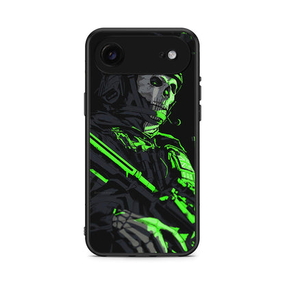 iPhone 17 Air Green Soldier Θήκη Αγίου Βαλεντίνου από τη Smartfits με σχέδιο στο πίσω μέρος και μαύρο περίβλημα | Smartphone case with colorful back and black bezels by Smartfits