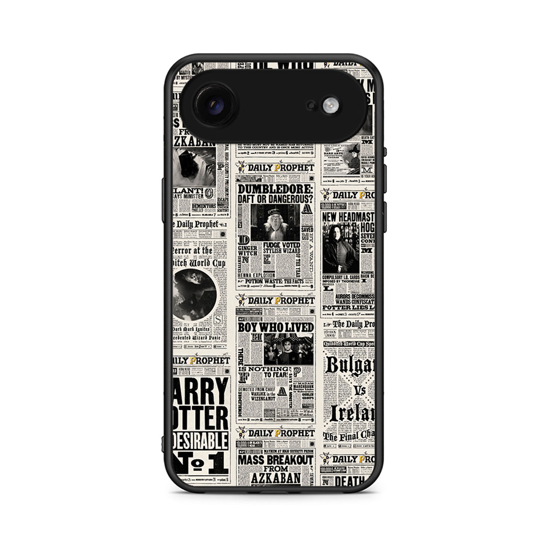 iPhone 17 Air Harry Paper θήκη από τη Smartfits με σχέδιο στο πίσω μέρος και μαύρο περίβλημα | Smartphone case with colorful back and black bezels by Smartfits