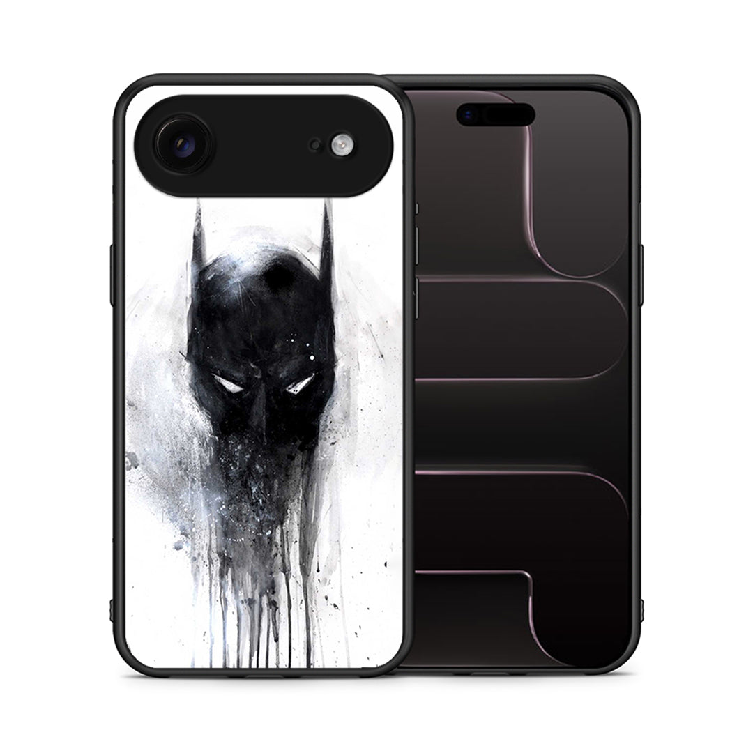Θήκη iPhone 17 Air Paint Bat Hero από τη Smartfits με σχέδιο στο πίσω μέρος και μαύρο περίβλημα | iPhone 17 Air Paint Bat Hero case with colorful back and black bezels