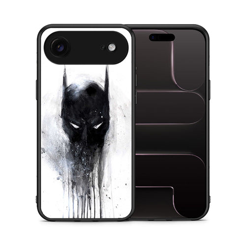 Θήκη iPhone 17 Air Paint Bat Hero από τη Smartfits με σχέδιο στο πίσω μέρος και μαύρο περίβλημα | iPhone 17 Air Paint Bat Hero case with colorful back and black bezels