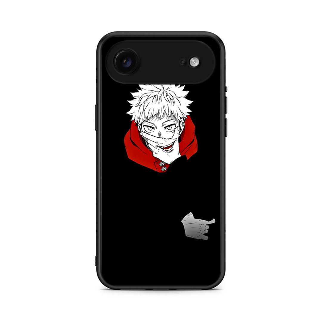 iPhone 17 Air Itadori Anime θήκη από τη Smartfits με σχέδιο στο πίσω μέρος και μαύρο περίβλημα | Smartphone case with colorful back and black bezels by Smartfits