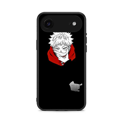 iPhone 17 Air Itadori Anime θήκη από τη Smartfits με σχέδιο στο πίσω μέρος και μαύρο περίβλημα | Smartphone case with colorful back and black bezels by Smartfits
