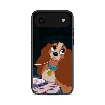 iPhone 17 Air Lady And Tramp 2 Θήκη Αγίου Βαλεντίνου από τη Smartfits με σχέδιο στο πίσω μέρος και μαύρο περίβλημα | Smartphone case with colorful back and black bezels by Smartfits