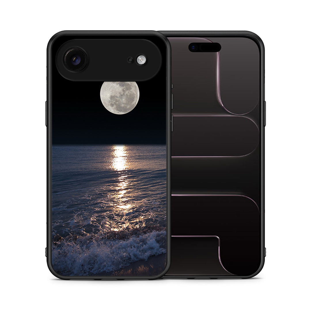 Θήκη iPhone 17 Air Moon Landscape από τη Smartfits με σχέδιο στο πίσω μέρος και μαύρο περίβλημα | iPhone 17 Air Moon Landscape case with colorful back and black bezels