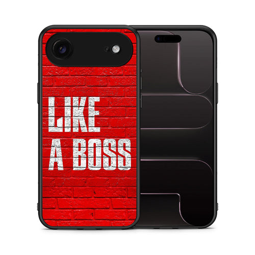 Θήκη iPhone 17 Air Like A Boss από τη Smartfits με σχέδιο στο πίσω μέρος και μαύρο περίβλημα | iPhone 17 Air Like A Boss case with colorful back and black bezels