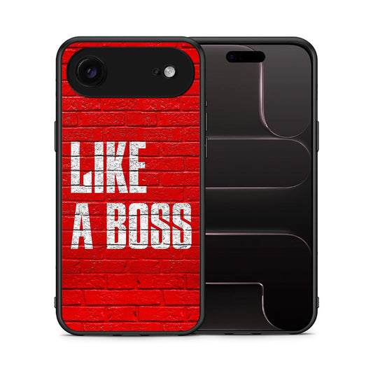 Θήκη iPhone 17 Air Like A Boss από τη Smartfits με σχέδιο στο πίσω μέρος και μαύρο περίβλημα | iPhone 17 Air Like A Boss case with colorful back and black bezels