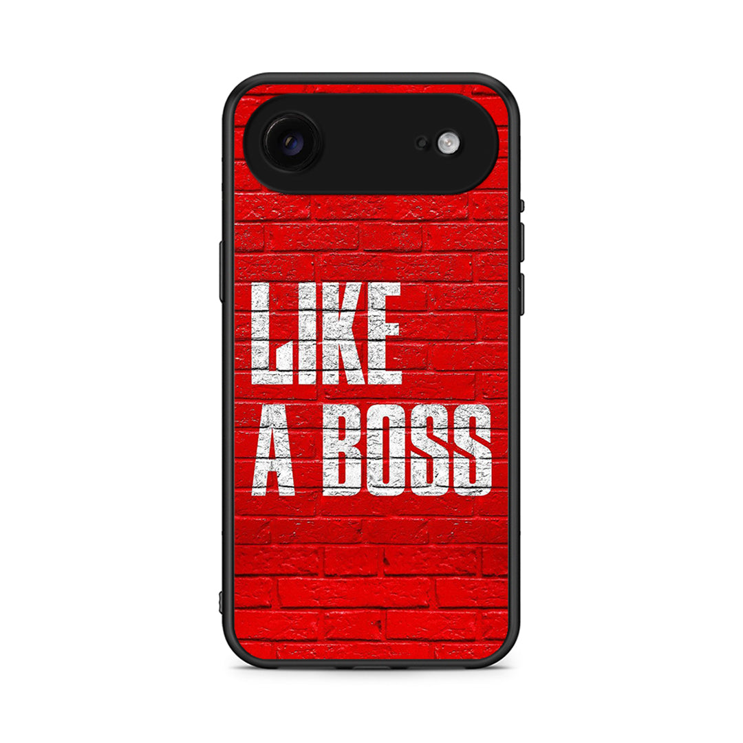 iPhone 17 Air Like A Boss θήκη από τη Smartfits με σχέδιο στο πίσω μέρος και μαύρο περίβλημα | Smartphone case with colorful back and black bezels by Smartfits