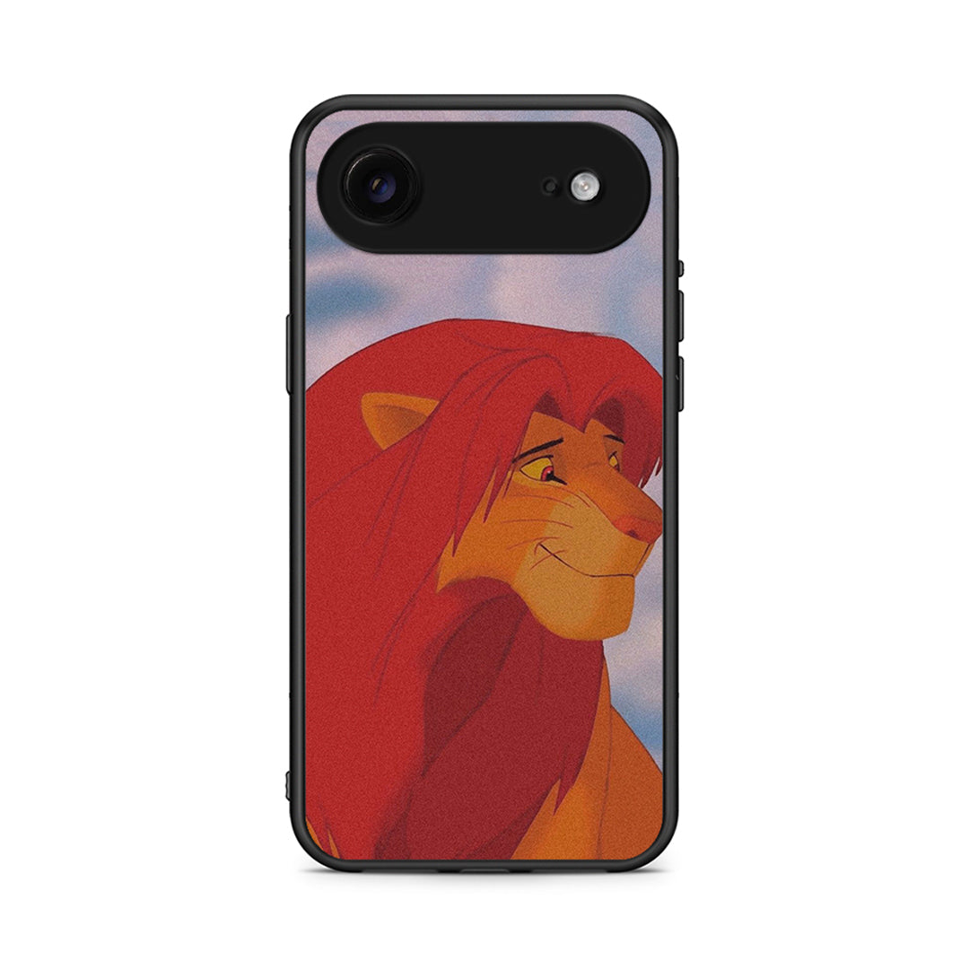 iPhone 17 Air Lion Love 1 Θήκη Αγίου Βαλεντίνου από τη Smartfits με σχέδιο στο πίσω μέρος και μαύρο περίβλημα | Smartphone case with colorful back and black bezels by Smartfits