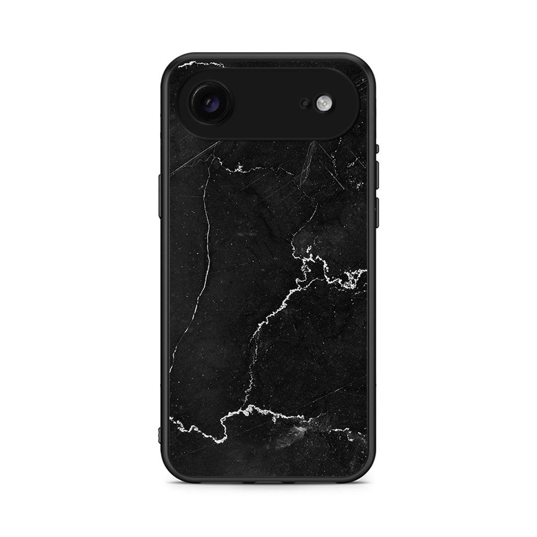 iPhone 17 Air Marble Black θήκη από τη Smartfits με σχέδιο στο πίσω μέρος και μαύρο περίβλημα | Smartphone case with colorful back and black bezels by Smartfits