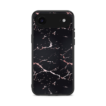 4 - iPhone 17 Air Black Rosegold Marble case, cover, bumper