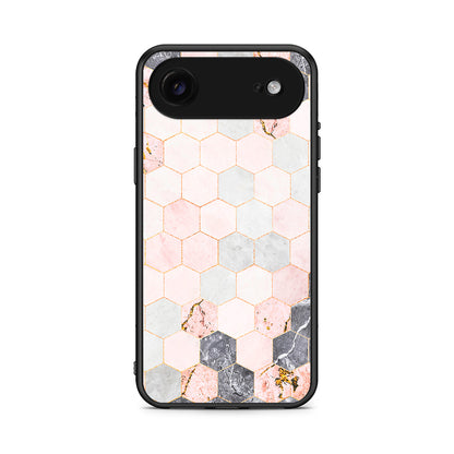 4 - iPhone 17 Air Hexagon Pink Marble case, cover, bumper