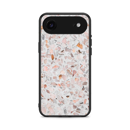 iPhone 17 Air Marble Terrazzo θήκη από τη Smartfits με σχέδιο στο πίσω μέρος και μαύρο περίβλημα | Smartphone case with colorful back and black bezels by Smartfits
