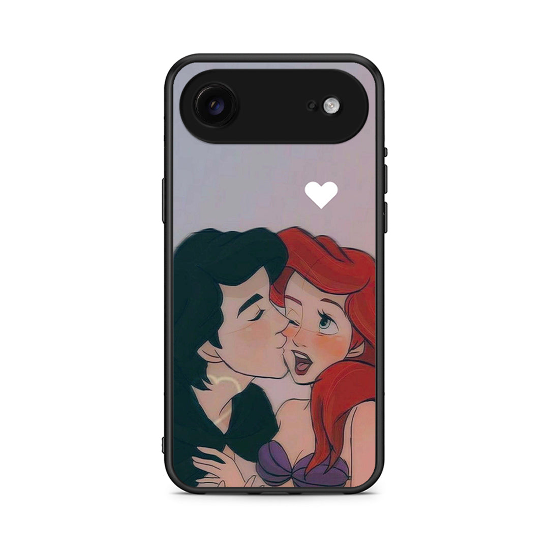 iPhone 17 Air Mermaid Love Θήκη Αγίου Βαλεντίνου από τη Smartfits με σχέδιο στο πίσω μέρος και μαύρο περίβλημα | Smartphone case with colorful back and black bezels by Smartfits