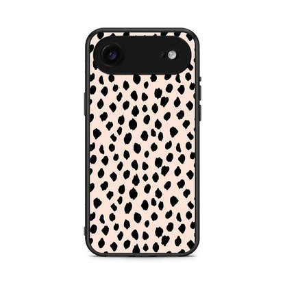 iPhone 17 Air New Polka Dots θήκη από τη Smartfits με σχέδιο στο πίσω μέρος και μαύρο περίβλημα | Smartphone case with colorful back and black bezels by Smartfits