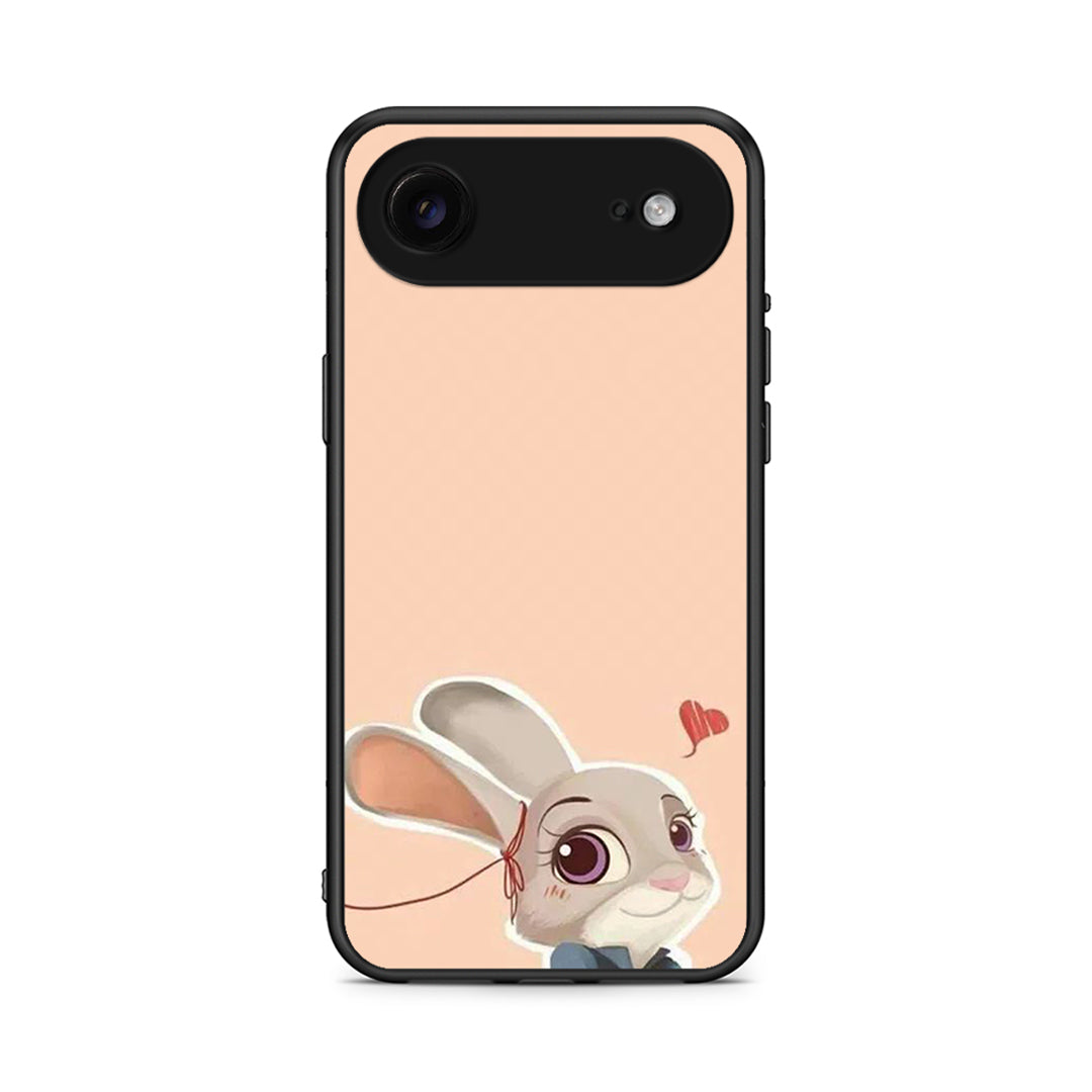 iPhone 17 Air Nick Wilde And Judy Hopps Love 2 θήκη από τη Smartfits με σχέδιο στο πίσω μέρος και μαύρο περίβλημα | Smartphone case with colorful back and black bezels by Smartfits