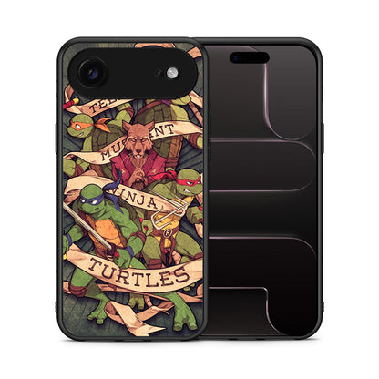 Θήκη iPhone 17 Air Ninja Turtles από τη Smartfits με σχέδιο στο πίσω μέρος και μαύρο περίβλημα | iPhone 17 Air Ninja Turtles case with colorful back and black bezels