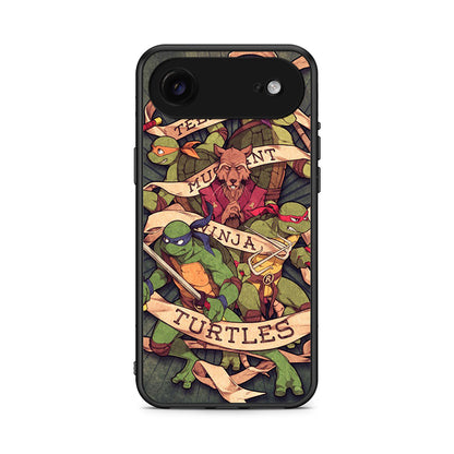 iPhone 17 Air Ninja Turtles θήκη από τη Smartfits με σχέδιο στο πίσω μέρος και μαύρο περίβλημα | Smartphone case with colorful back and black bezels by Smartfits