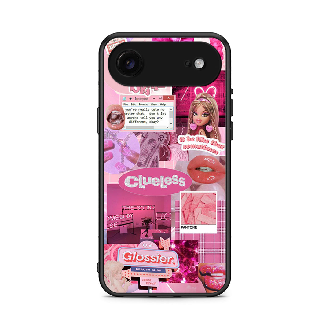 iPhone 17 Air Pink Love Θήκη Αγίου Βαλεντίνου από τη Smartfits με σχέδιο στο πίσω μέρος και μαύρο περίβλημα | Smartphone case with colorful back and black bezels by Smartfits