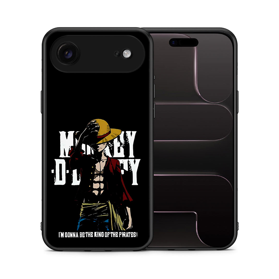 Θήκη iPhone 17 Air Pirate King από τη Smartfits με σχέδιο στο πίσω μέρος και μαύρο περίβλημα | iPhone 17 Air Pirate King case with colorful back and black bezels