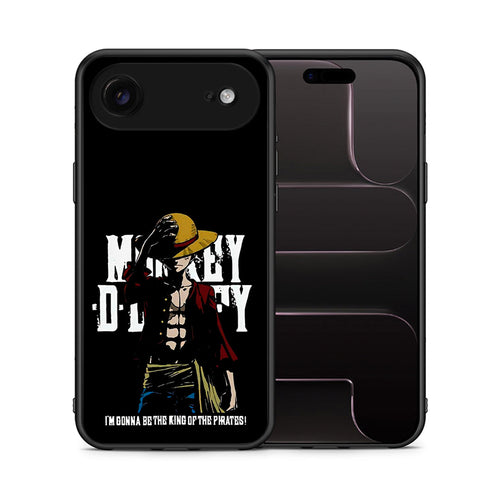 Θήκη iPhone 17 Air Pirate King από τη Smartfits με σχέδιο στο πίσω μέρος και μαύρο περίβλημα | iPhone 17 Air Pirate King case with colorful back and black bezels