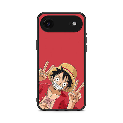 iPhone 17 Air Pirate Luffy Θήκη από τη Smartfits με σχέδιο στο πίσω μέρος και μαύρο περίβλημα | Smartphone case with colorful back and black bezels by Smartfits