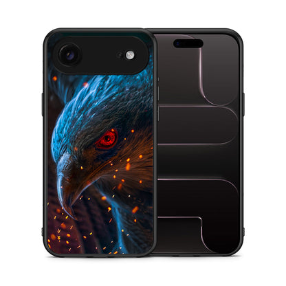 Θήκη iPhone 17 Air Eagle PopArt από τη Smartfits με σχέδιο στο πίσω μέρος και μαύρο περίβλημα | iPhone 17 Air Eagle PopArt case with colorful back and black bezels
