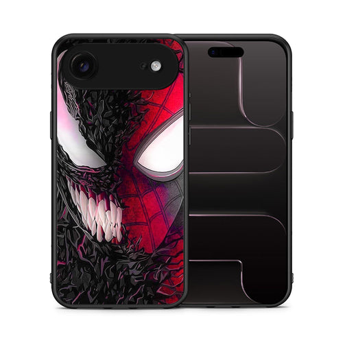 Θήκη iPhone 17 Air SpiderVenom PopArt από τη Smartfits με σχέδιο στο πίσω μέρος και μαύρο περίβλημα | iPhone 17 Air SpiderVenom PopArt case with colorful back and black bezels