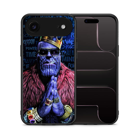 Θήκη iPhone 17 Air Thanos PopArt από τη Smartfits με σχέδιο στο πίσω μέρος και μαύρο περίβλημα | iPhone 17 Air Thanos PopArt case with colorful back and black bezels