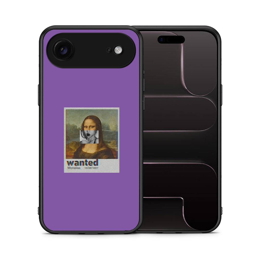 Θήκη iPhone 17 Air Monalisa Popart από τη Smartfits με σχέδιο στο πίσω μέρος και μαύρο περίβλημα | iPhone 17 Air Monalisa Popart case with colorful back and black bezels
