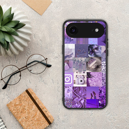 Purple Aesthetic Collage - iPhone 17 Air θήκη
