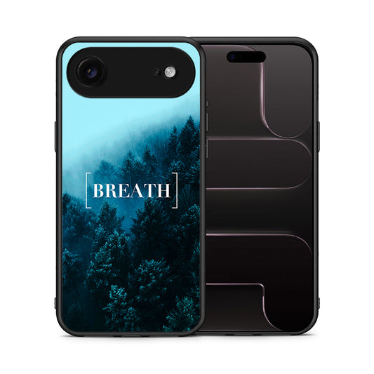 Θήκη iPhone 17 Air Breath Quote από τη Smartfits με σχέδιο στο πίσω μέρος και μαύρο περίβλημα | iPhone 17 Air Breath Quote case with colorful back and black bezels