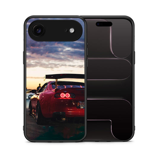 Θήκη iPhone 17 Air Racing Supra από τη Smartfits με σχέδιο στο πίσω μέρος και μαύρο περίβλημα | iPhone 17 Air Racing Supra case with colorful back and black bezels