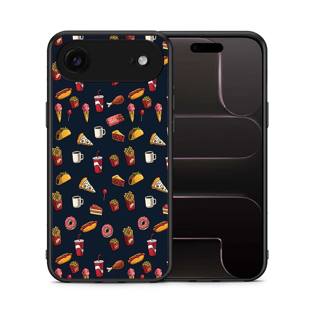 Θήκη iPhone 17 Air Hungry Random από τη Smartfits με σχέδιο στο πίσω μέρος και μαύρο περίβλημα | iPhone 17 Air Hungry Random case with colorful back and black bezels
