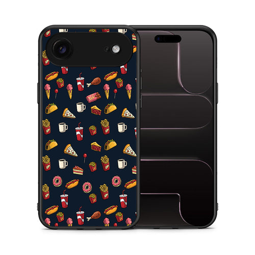 Θήκη iPhone 17 Air Hungry Random από τη Smartfits με σχέδιο στο πίσω μέρος και μαύρο περίβλημα | iPhone 17 Air Hungry Random case with colorful back and black bezels