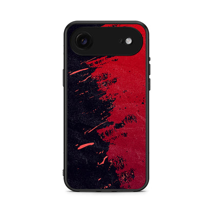 iPhone 17 Air Red Paint Θήκη Αγίου Βαλεντίνου από τη Smartfits με σχέδιο στο πίσω μέρος και μαύρο περίβλημα | Smartphone case with colorful back and black bezels by Smartfits