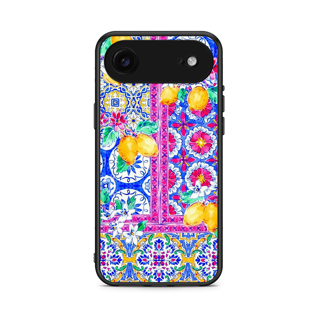 iPhone 17 Air Retro Spring θήκη από τη Smartfits με σχέδιο στο πίσω μέρος και μαύρο περίβλημα | Smartphone case with colorful back and black bezels by Smartfits