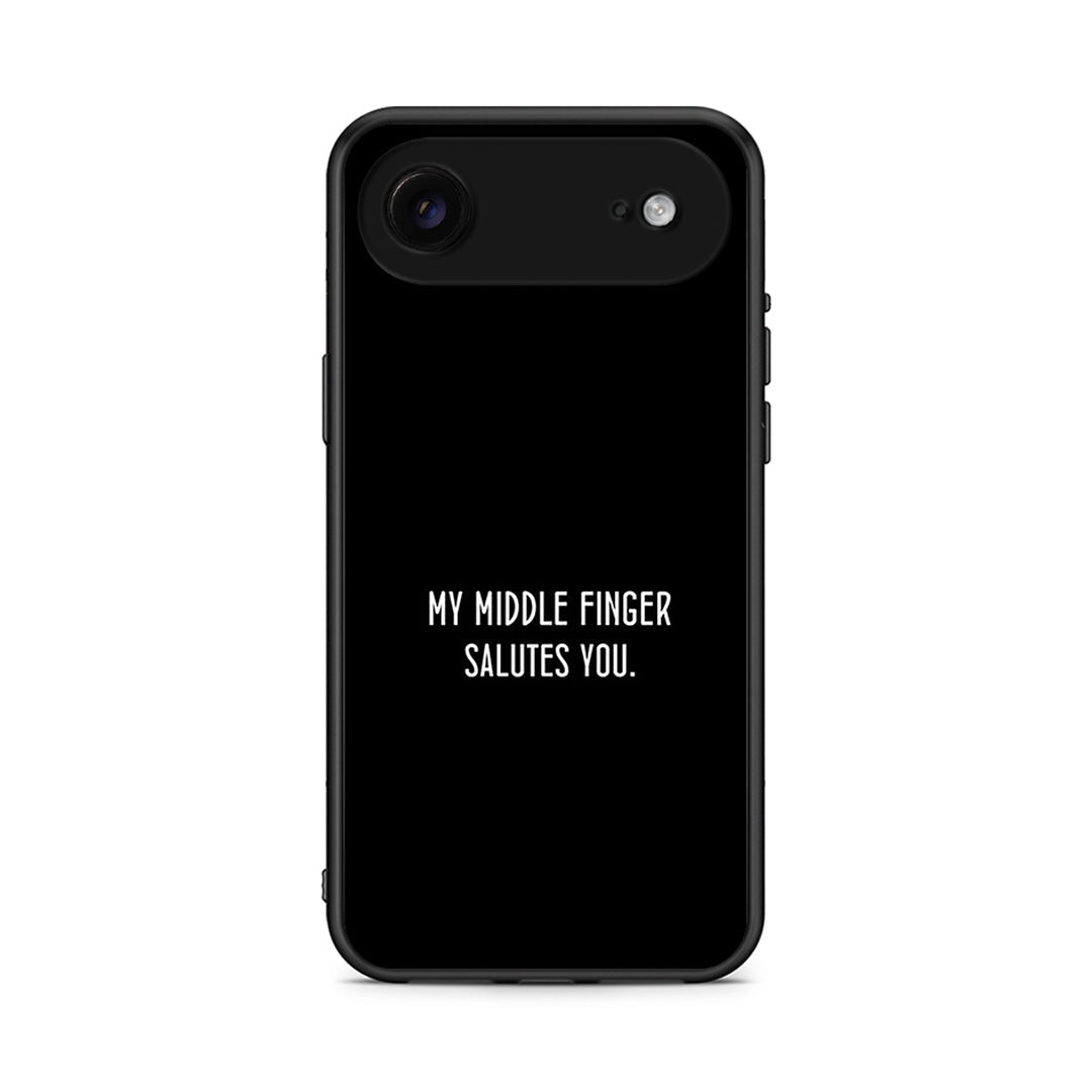 iPhone 17 Air Salute θήκη από τη Smartfits με σχέδιο στο πίσω μέρος και μαύρο περίβλημα | Smartphone case with colorful back and black bezels by Smartfits