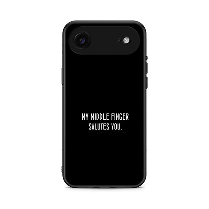 iPhone 17 Air Salute θήκη από τη Smartfits με σχέδιο στο πίσω μέρος και μαύρο περίβλημα | Smartphone case with colorful back and black bezels by Smartfits